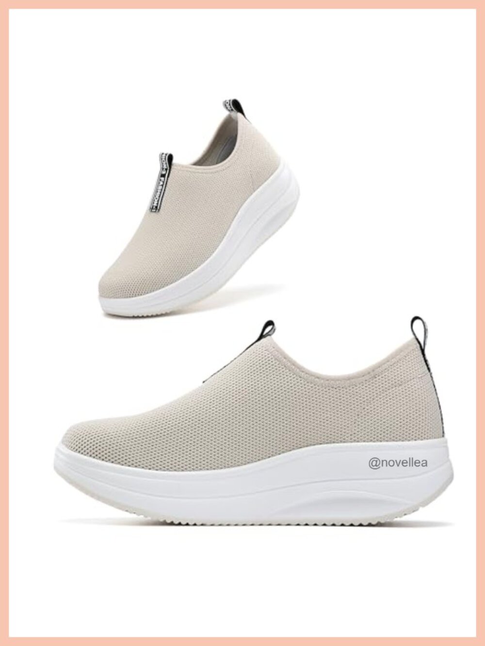 Platform Loafers Women Comfortable Slip On Sneakers Lightweight Walking Work